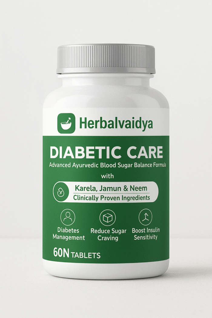 Choose nature’s way to balance your health with HerbalVaidya Diabetic Care – because your wellness deserves purity.