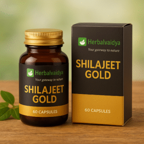 Reclaim your inner strength with HerbalVaidya Sheelajeet Gold – your natural partner for energy, confidence, and vitality!
