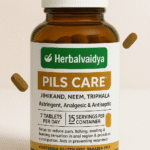 HerbalVaidya Piles Care is a 100% Ayurvedic formulation designed to provide natural relief from piles, fissures, and constipation-related discomfort. Enriched with time-tested herbs like Haritaki, Arshkuthar Ras, Neem, Triphala, and Nagkesar, it supports smooth bowel movement, reduces pain, swelling, and itching, and helps in long-term piles management without side effects.